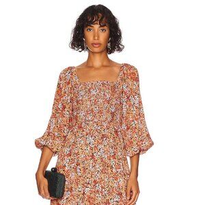 Floral Midi Dress (Minkpink)